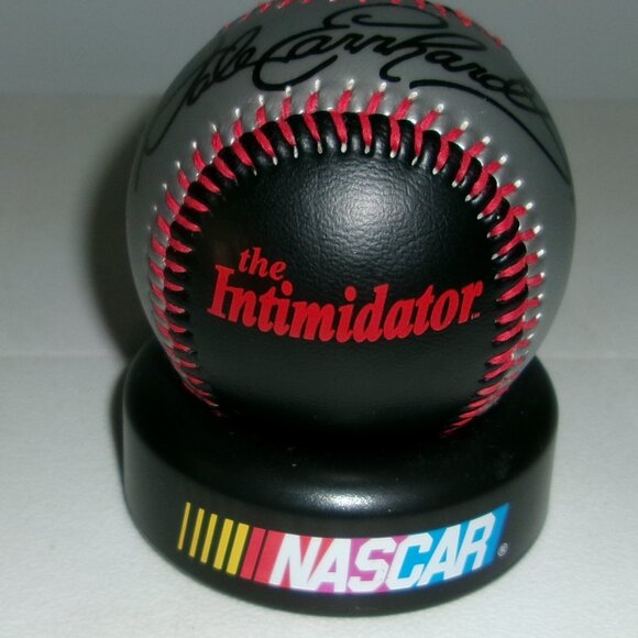 Dale Earnhardt Sr. Baseball & Stand - Picture 3 of 3